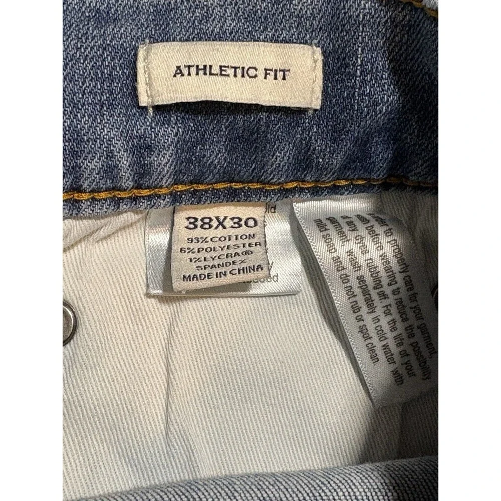 Joseph Abboud Athletic Fit Men's Blue Denim Jeans Size 38 X 30